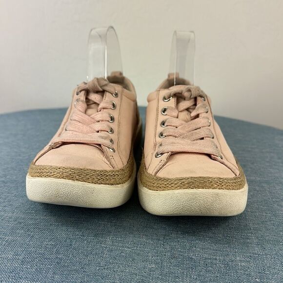 Vionic Winny Pink Leather Low Top Sneakers Size 6.5 - Picture 3 of 8